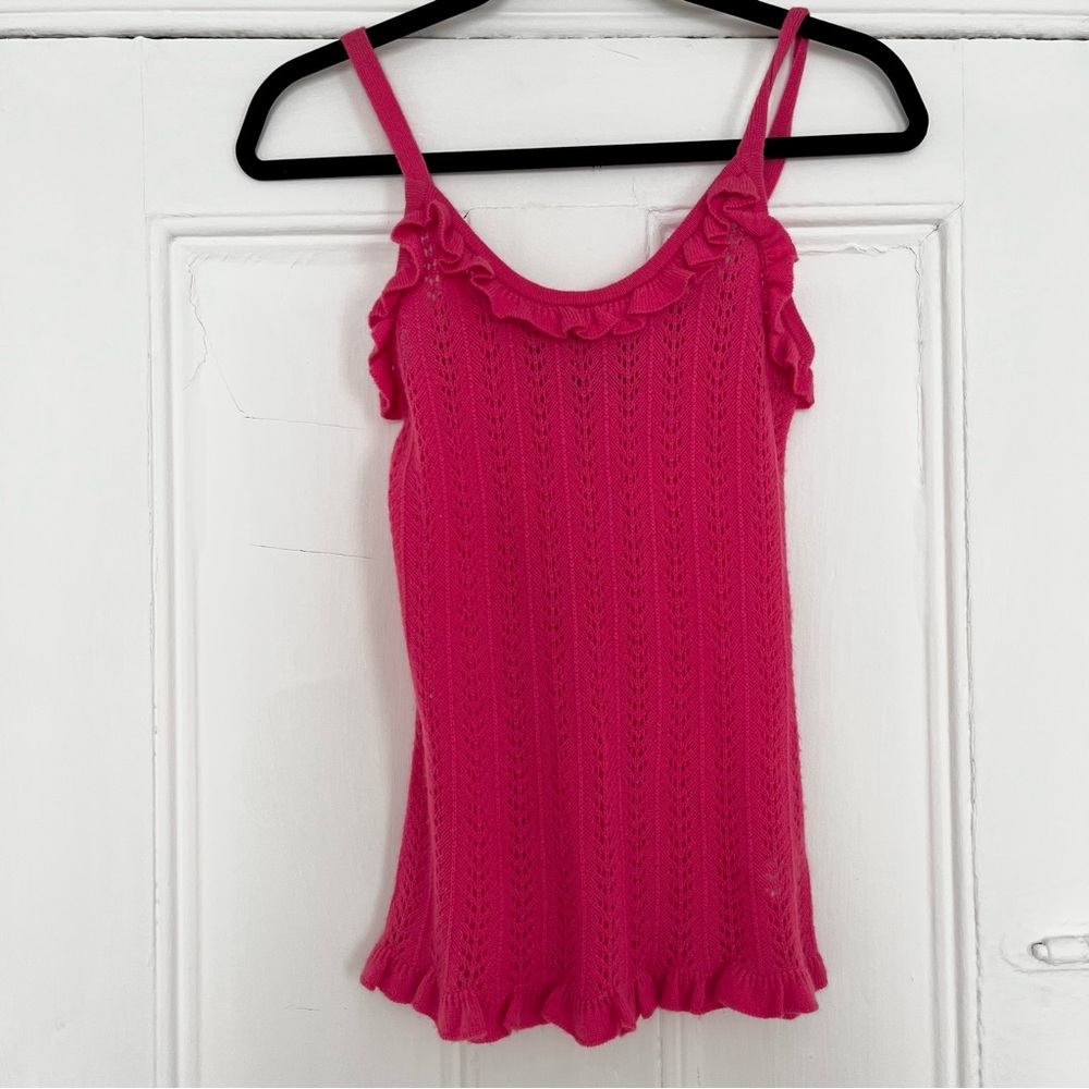 Vintage Juice Couture Cashmere Pointelle Tank